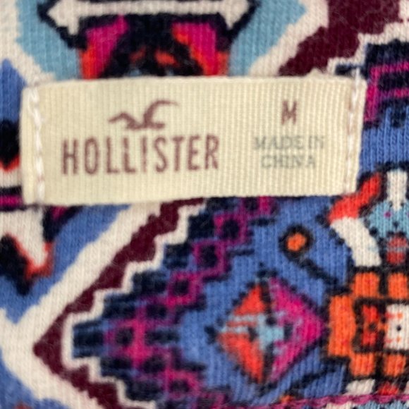 Hollister Aztec Pattern Stretch Shorts with Faux Zipper Pockets - Picture 5 of 7
